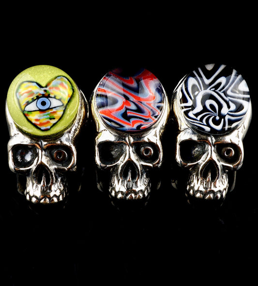 Silver Skull Pendants - various designs