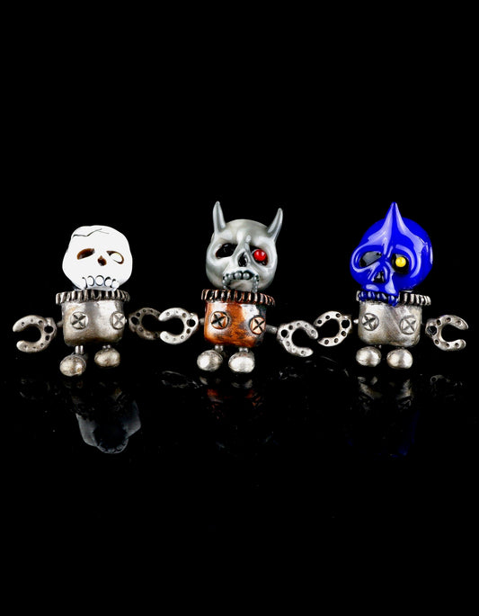 Skull Bot Kinetic Pendants