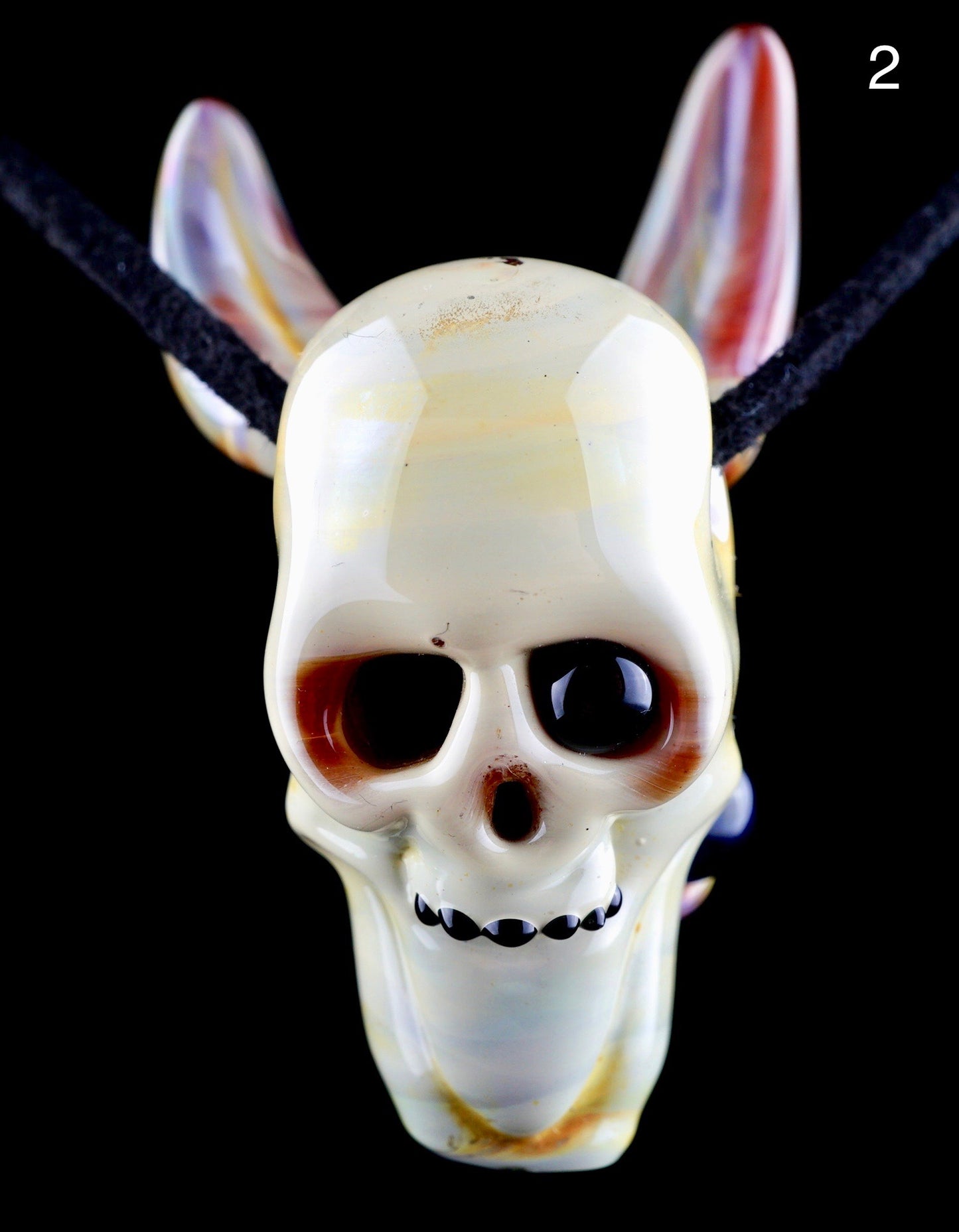 Dual-Sided Kangaroo Skull Pendant