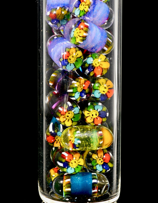 Rainbow Happy Flower Terp Pillars (14-16mm)