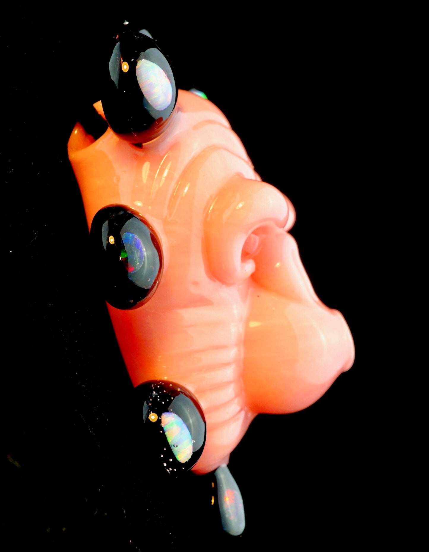 Opal-ed Out CFL Shifty Peach Monkey Pendant