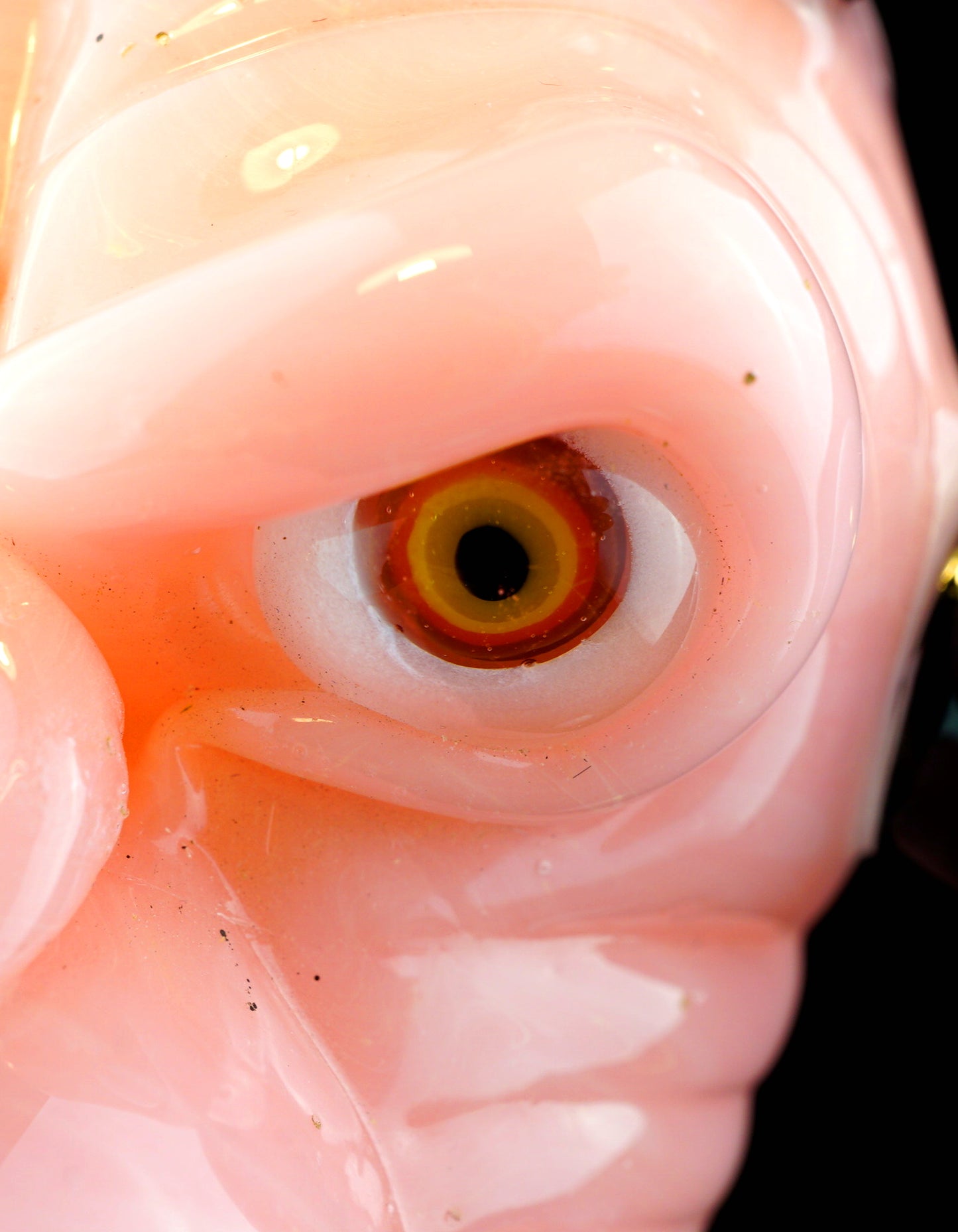 Opal-ed Out CFL Shifty Peach Monkey Pendant
