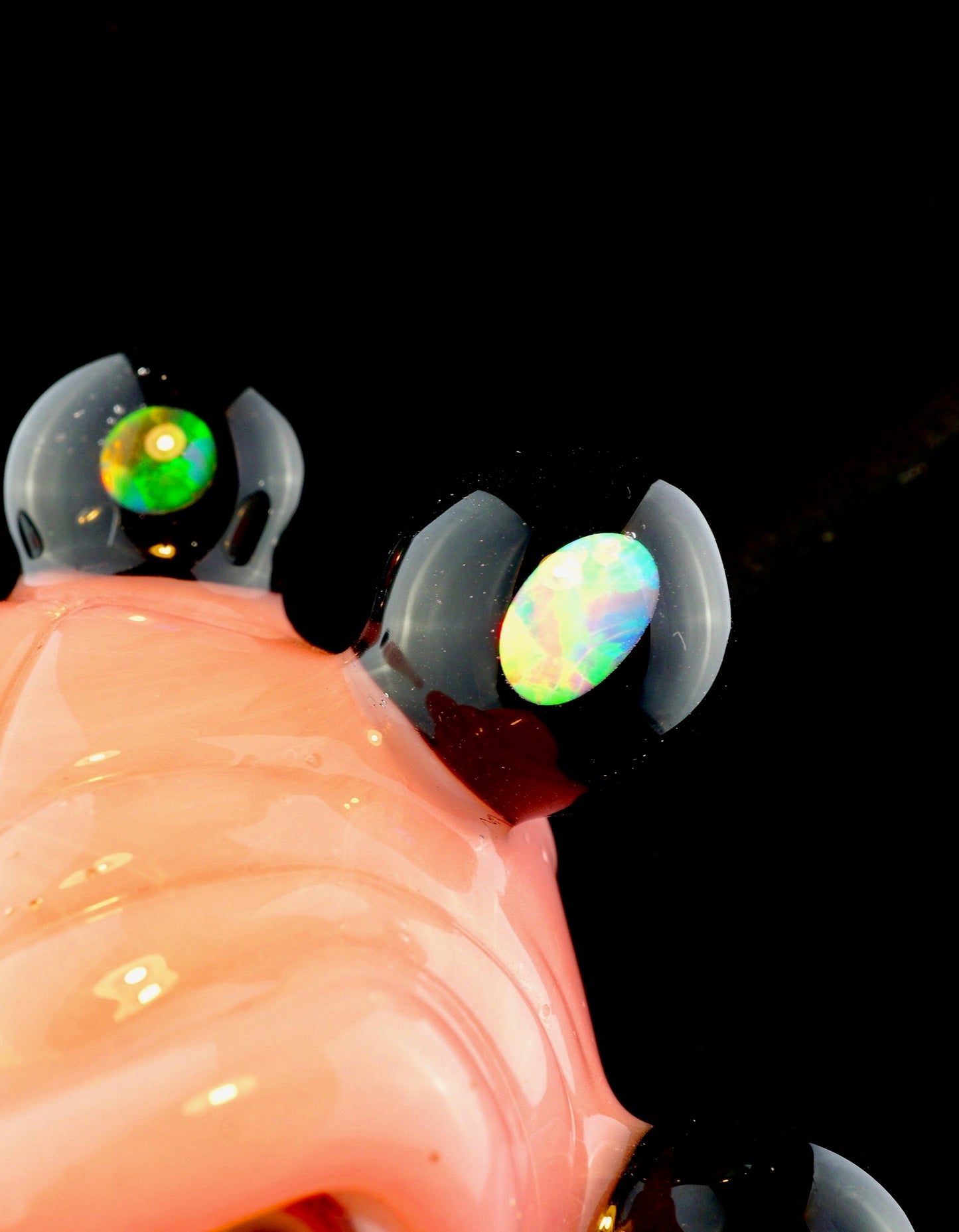 Opal-ed Out CFL Shifty Peach Monkey Pendant
