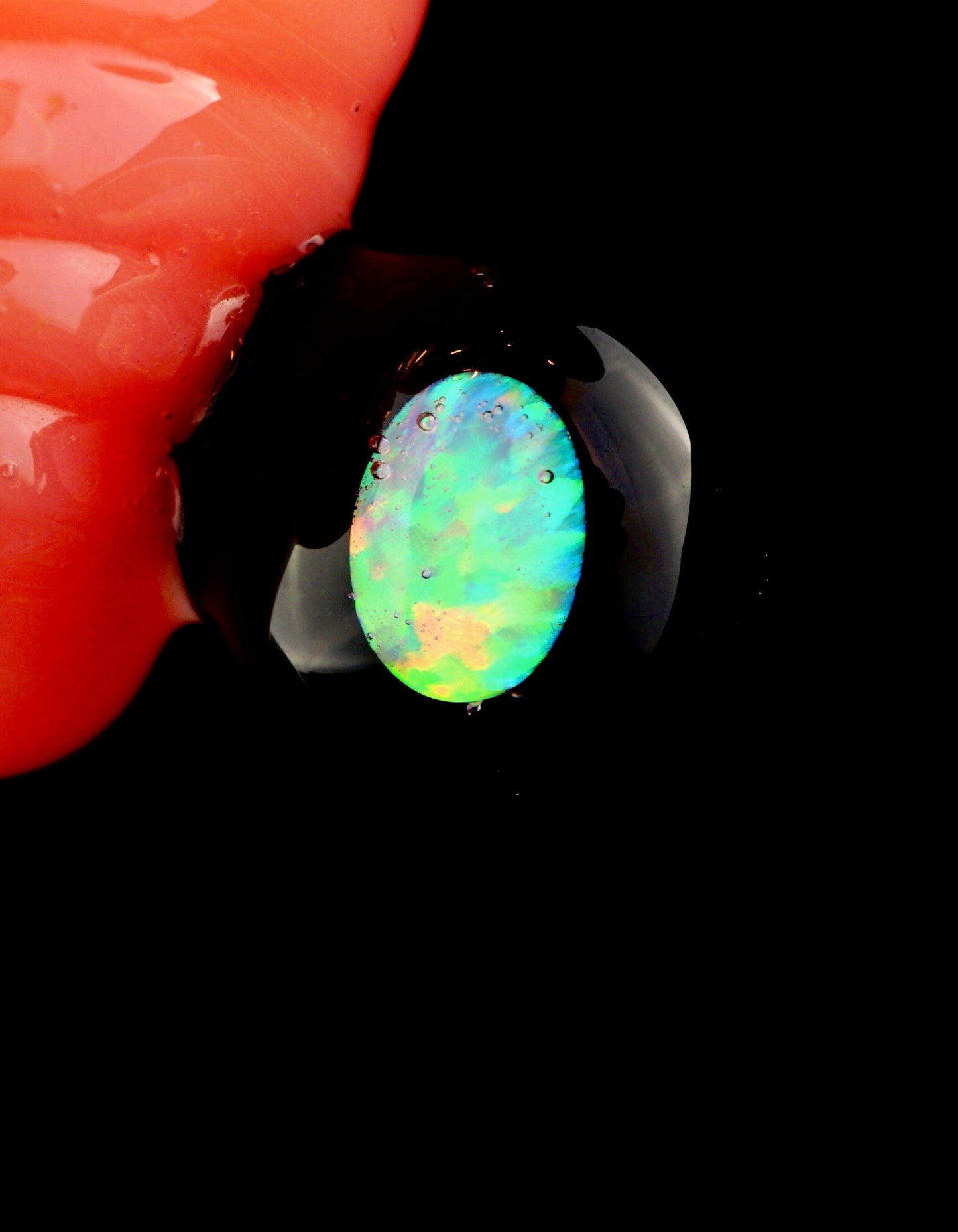Opal-ed Out CFL Shifty Peach Monkey Pendant