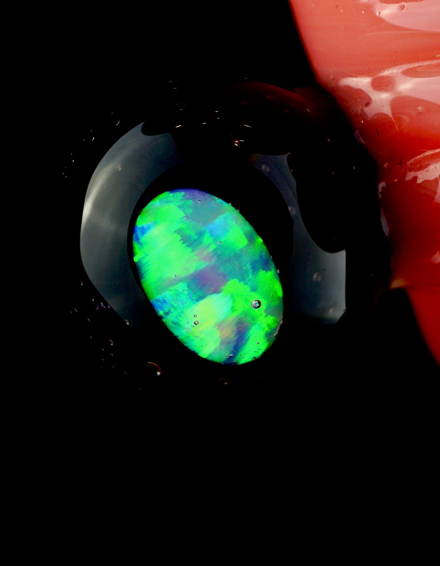 Opal-ed Out CFL Shifty Peach Monkey Pendant
