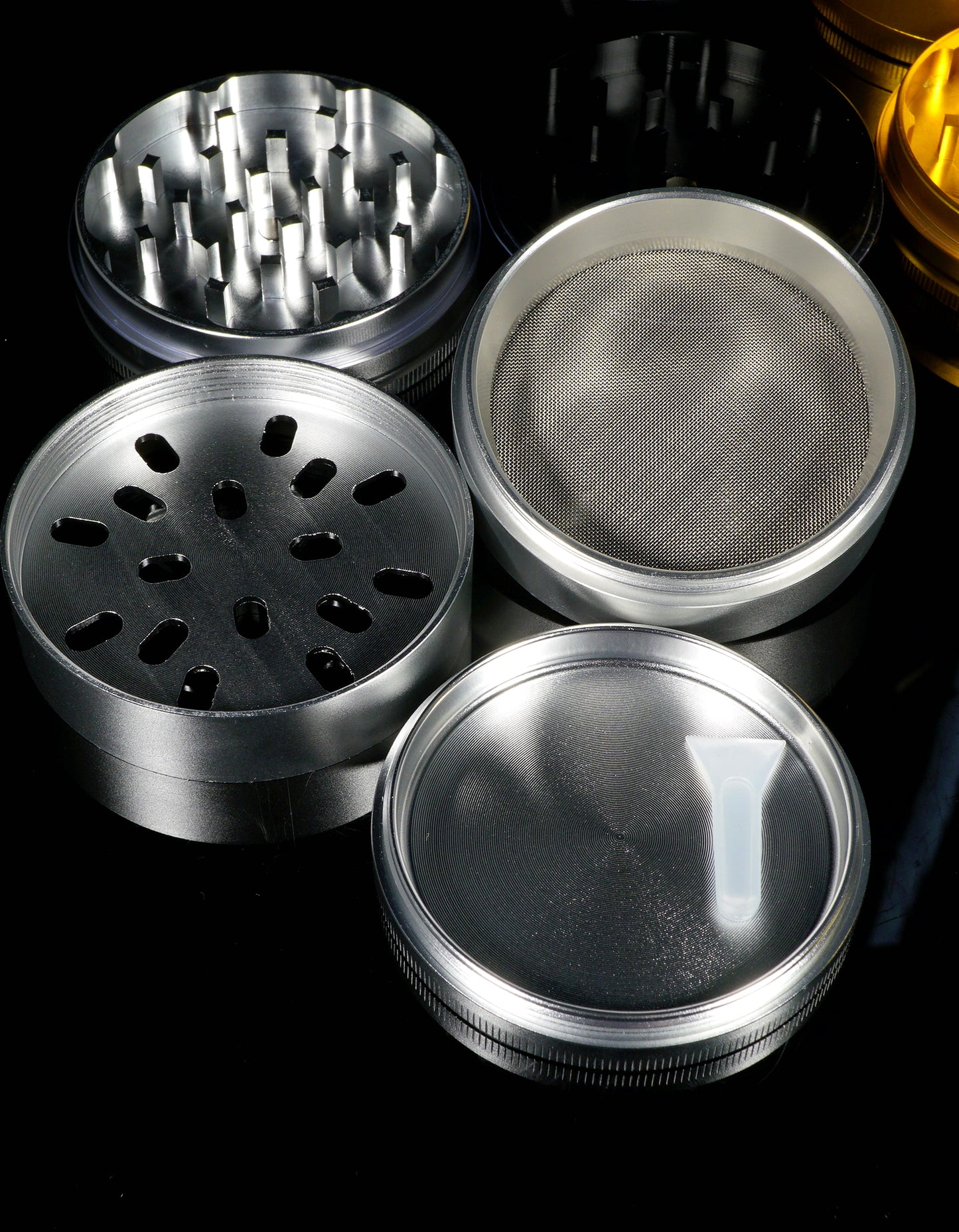 Luxury Herbal Grinder (silver / gold / black)