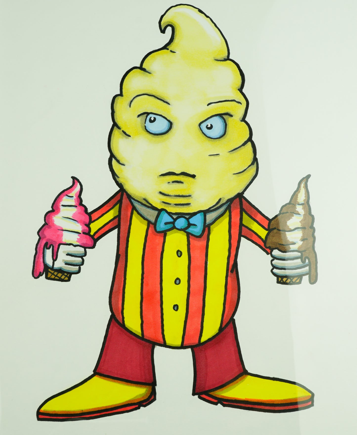 Mr. Brain Freeze Soft Serve Rig + Art Print