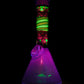Gold Dichro Aqua Azul Crushed Opal Fire and Ice Dotstack Mini Cruizer