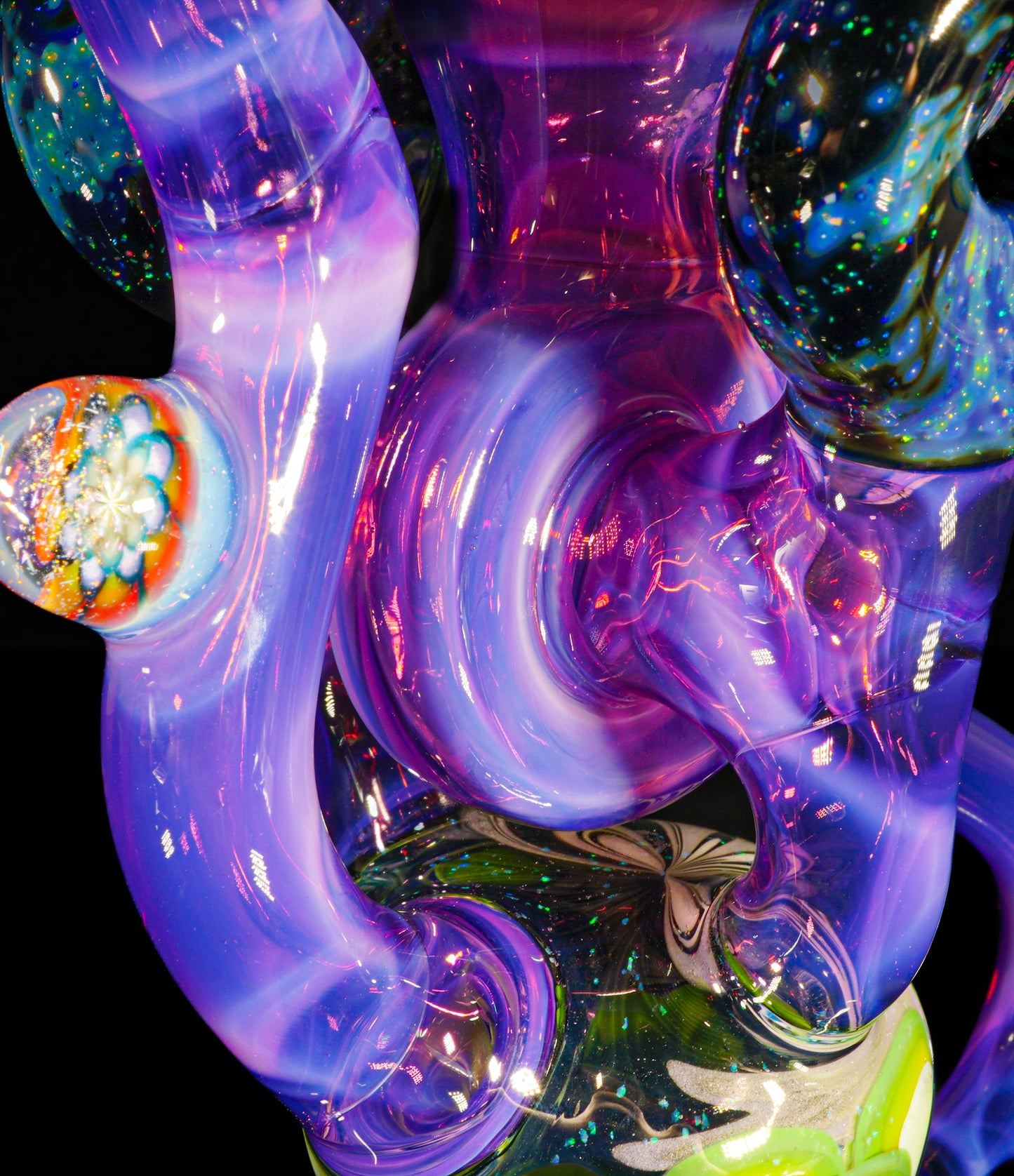 Crushed Opal Space Fume and Dotstack Trident Recycler