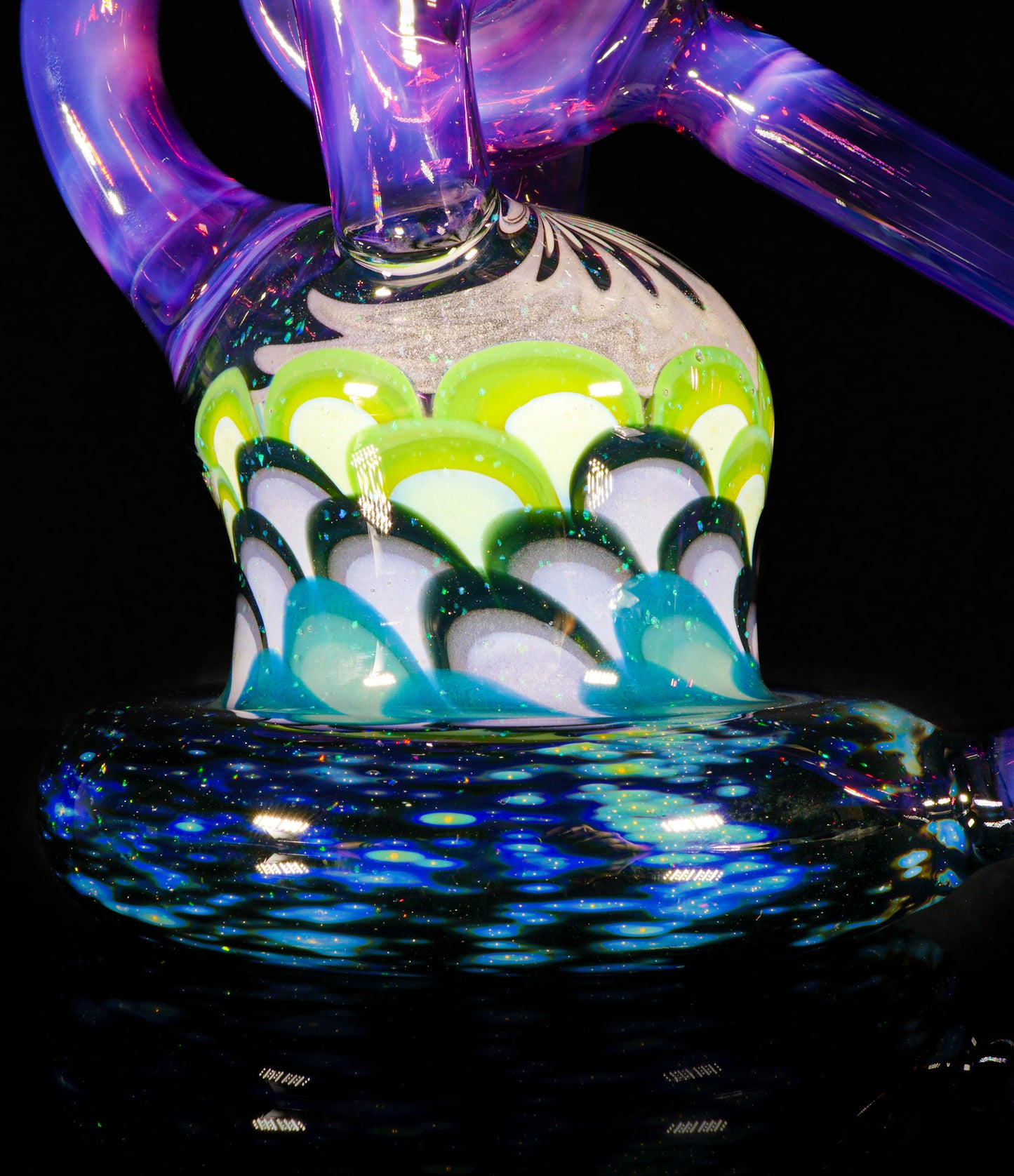 Crushed Opal Space Fume and Dotstack Trident Recycler