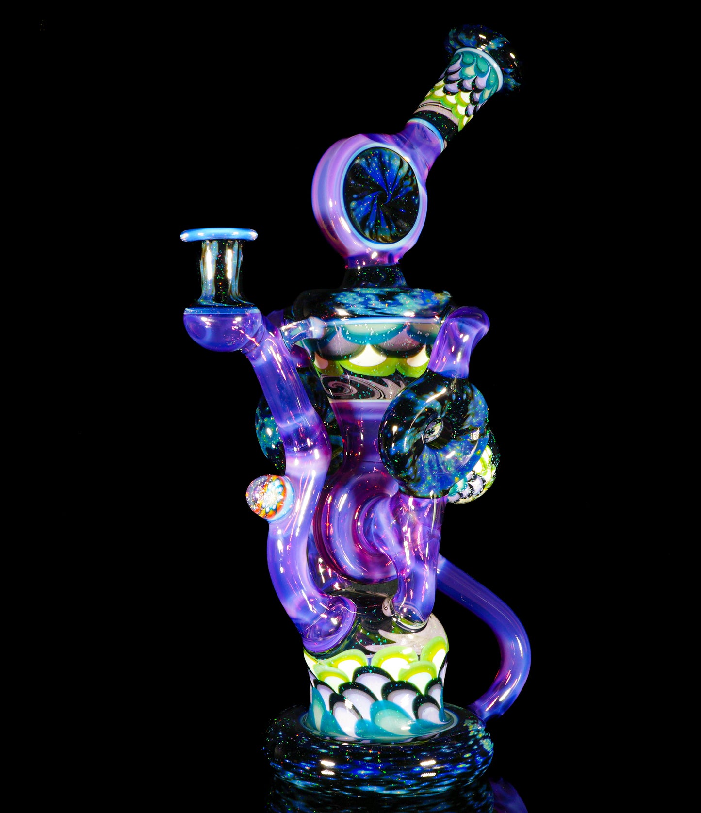 Crushed Opal Space Fume and Dotstack Trident Recycler