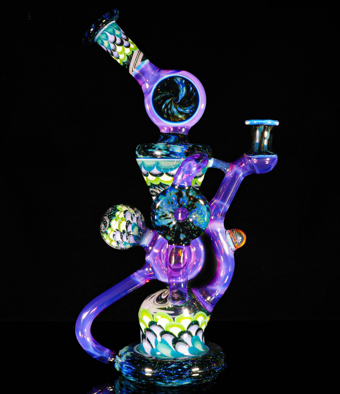 Crushed Opal Space Fume and Dotstack Trident Recycler