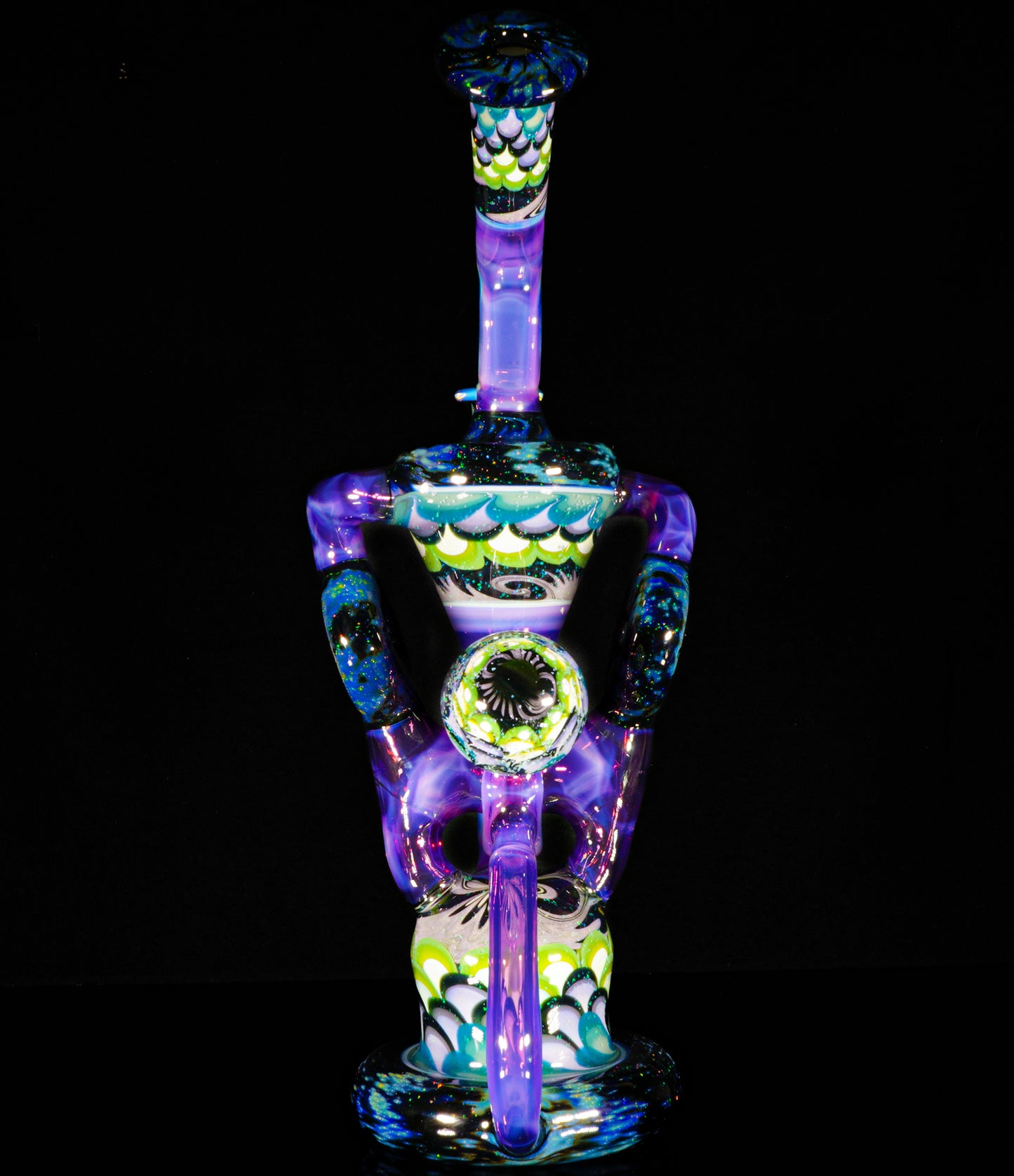 Crushed Opal Space Fume and Dotstack Trident Recycler