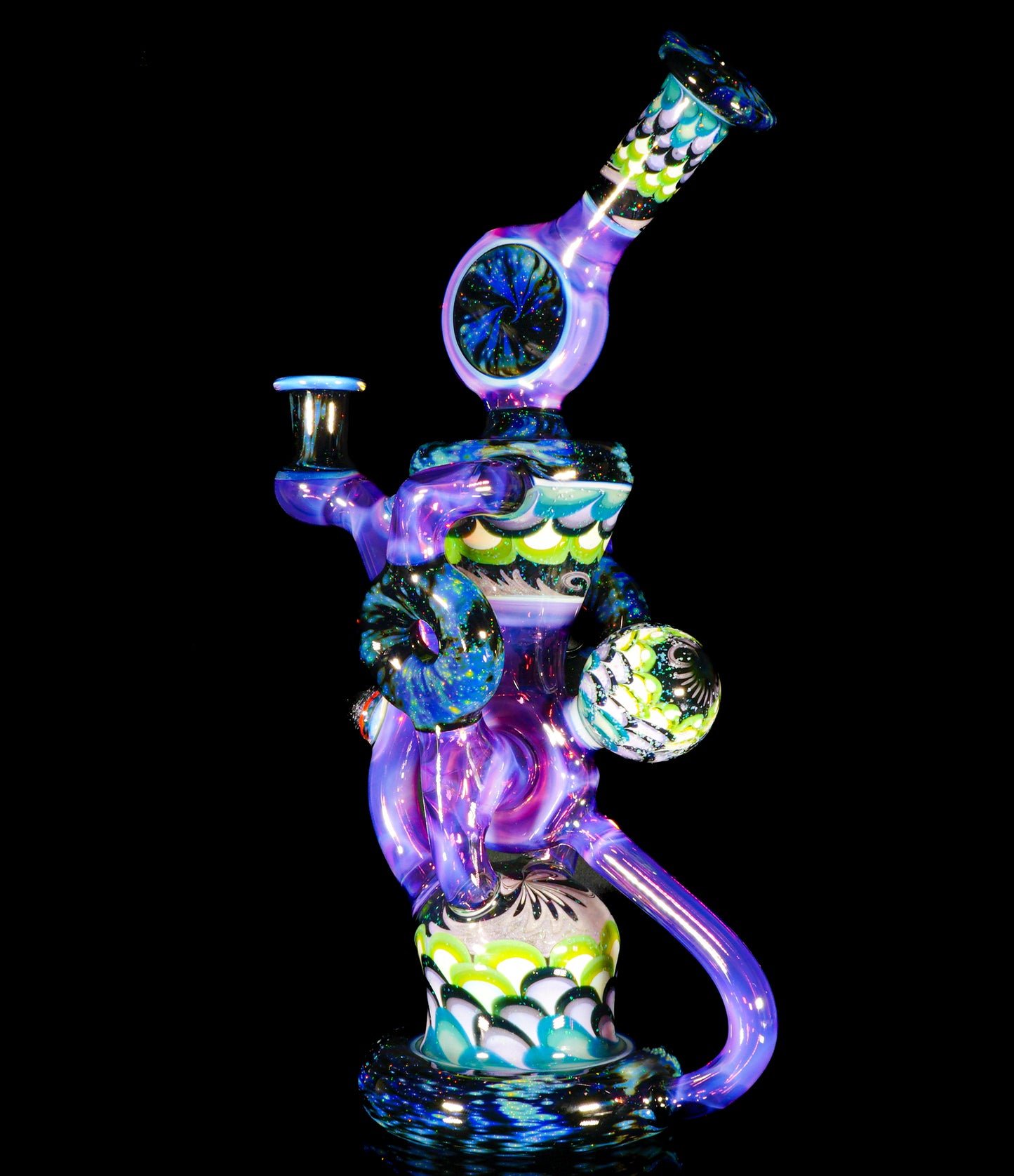 Crushed Opal Space Fume and Dotstack Trident Recycler