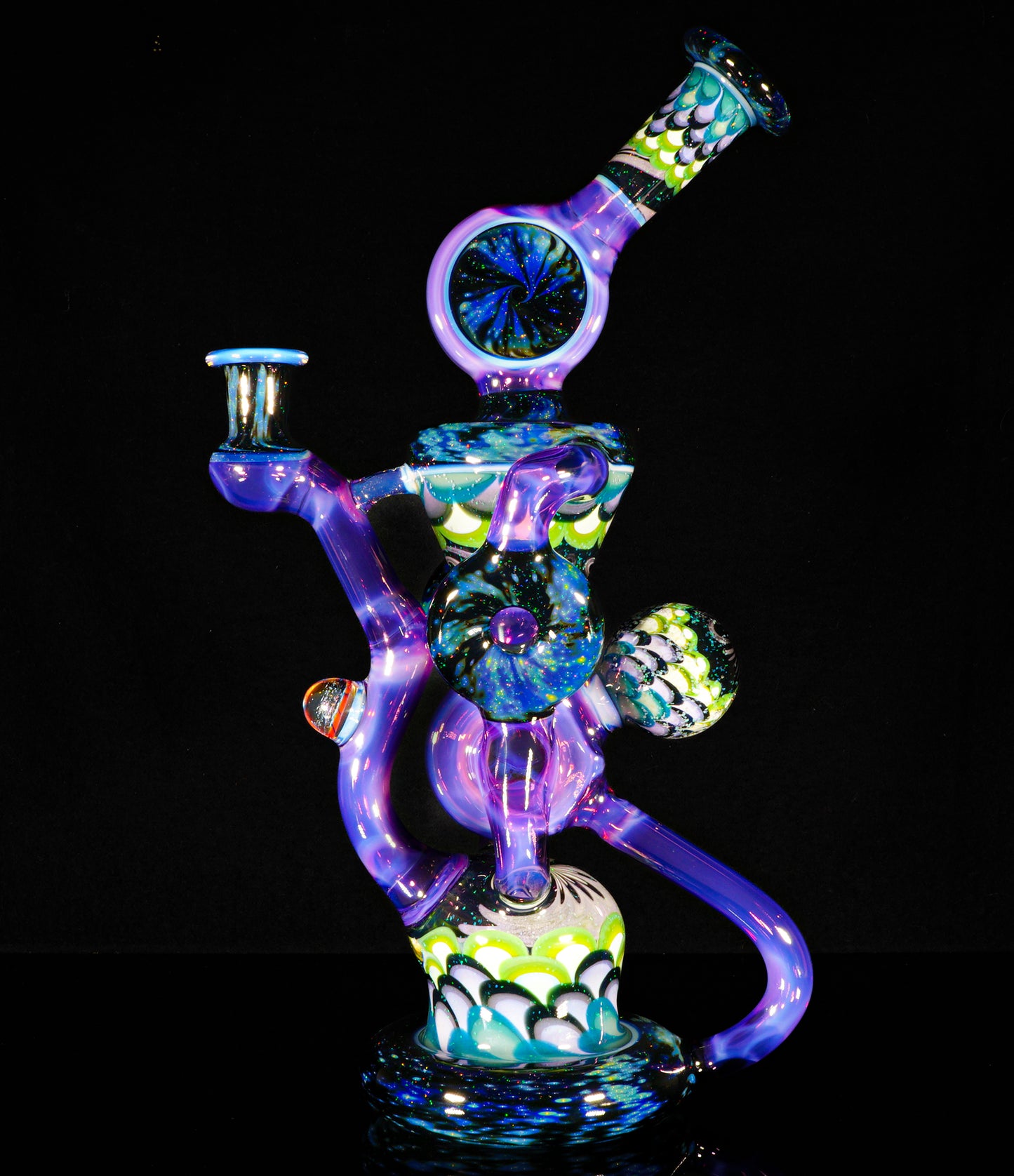 Crushed Opal Space Fume and Dotstack Trident Recycler