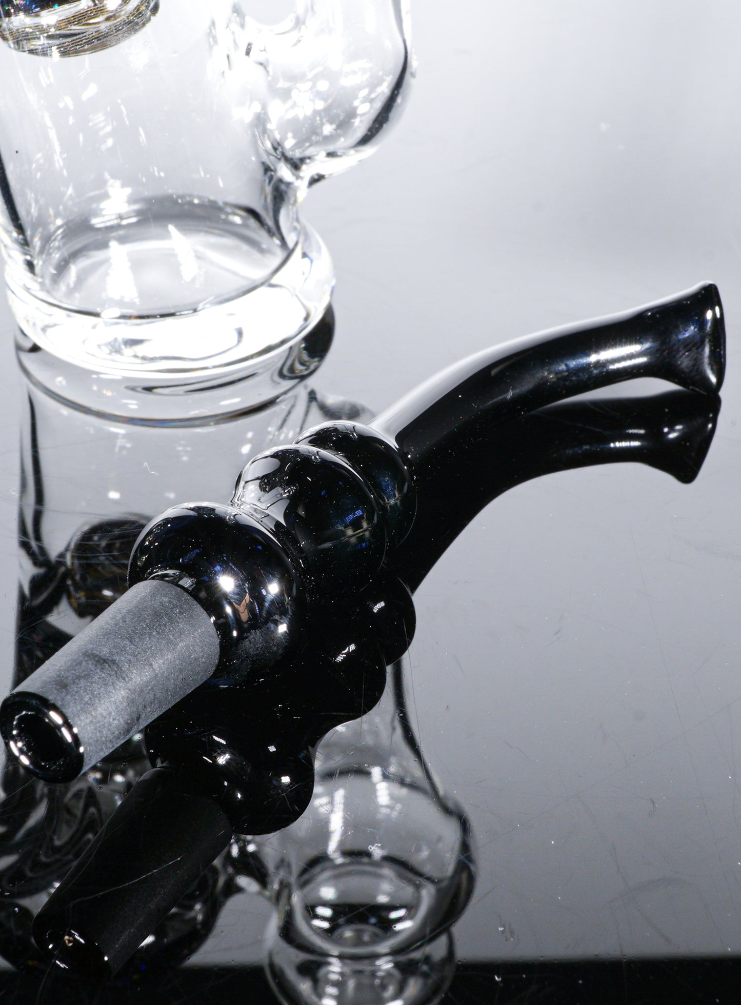 Black and White Crushed Opal Re-Lock + Mouthpiece + Slide + Plug