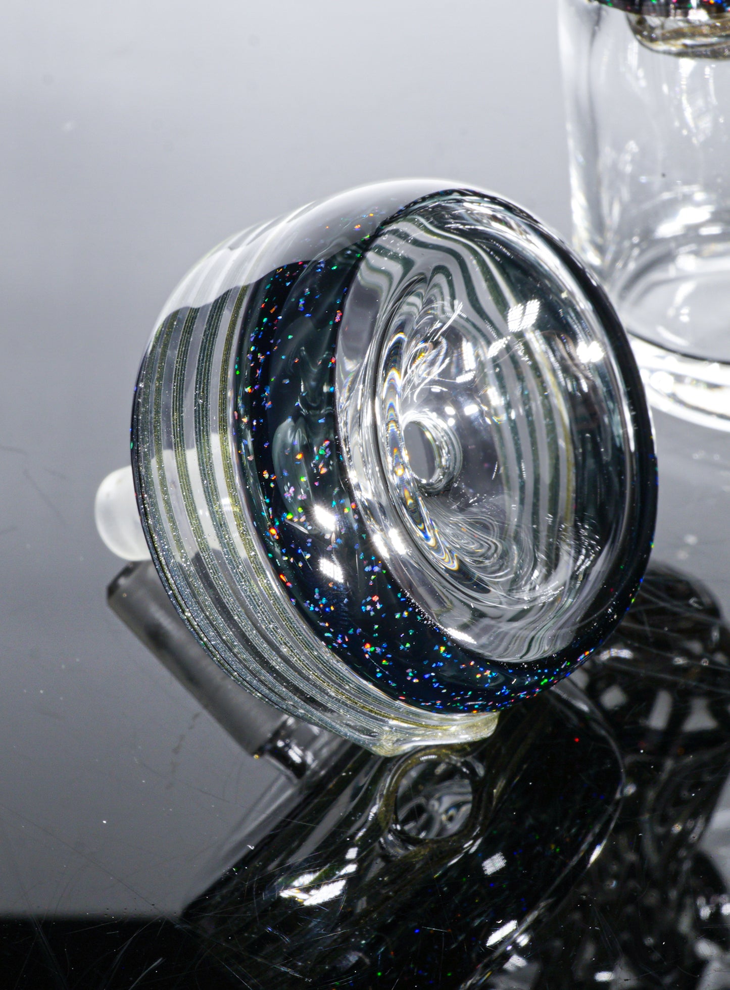 Black and White Crushed Opal Re-Lock + Mouthpiece + Slide + Plug