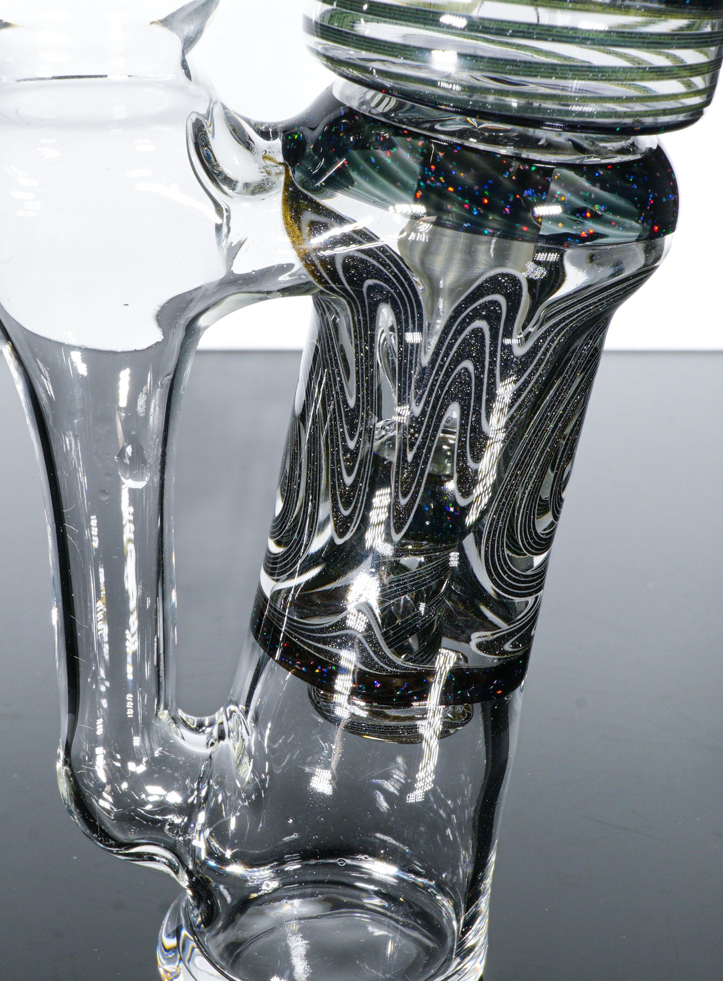 Black and White Crushed Opal Re-Lock + Mouthpiece + Slide + Plug