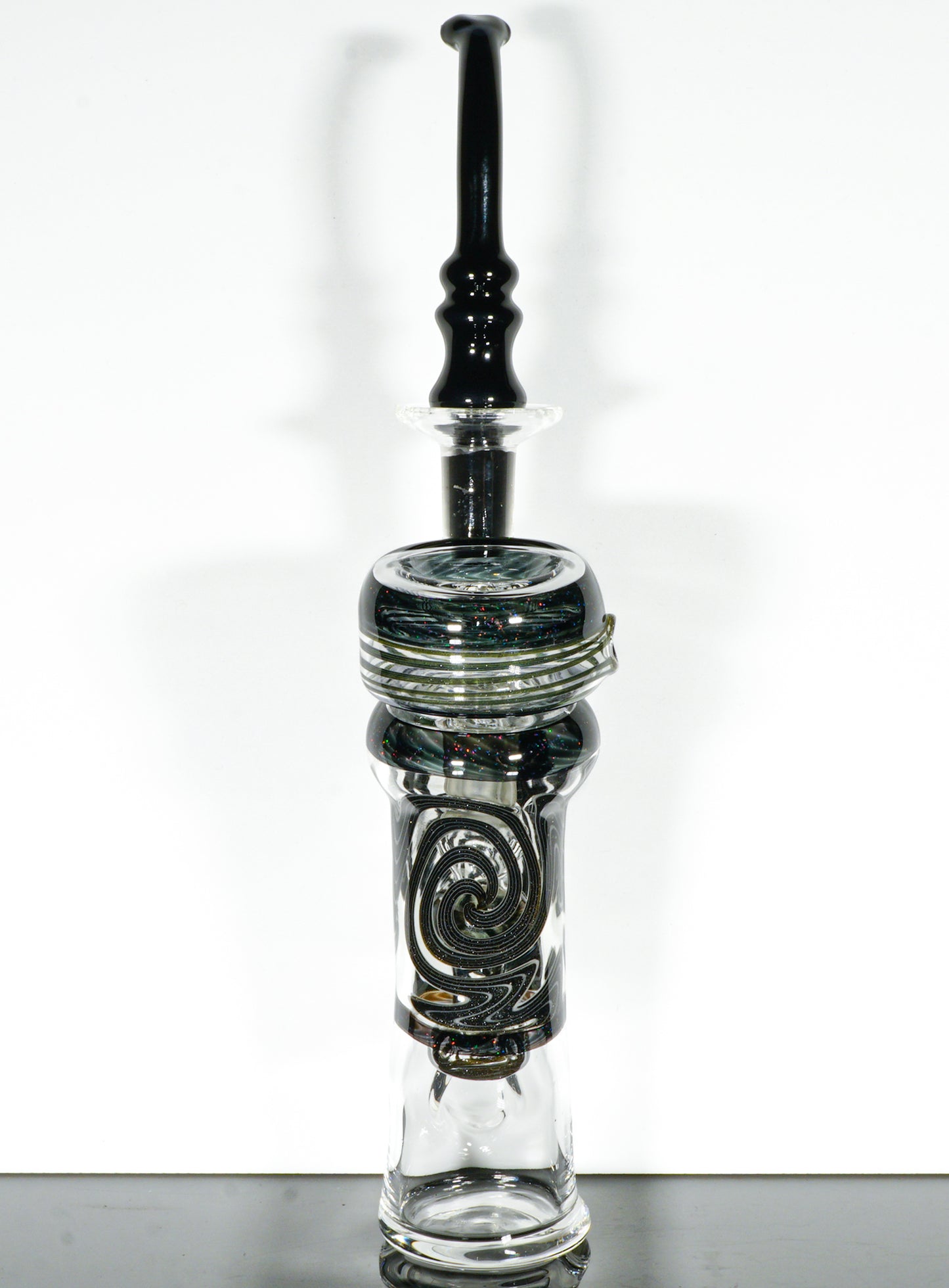 Black and White Crushed Opal Re-Lock + Mouthpiece + Slide + Plug