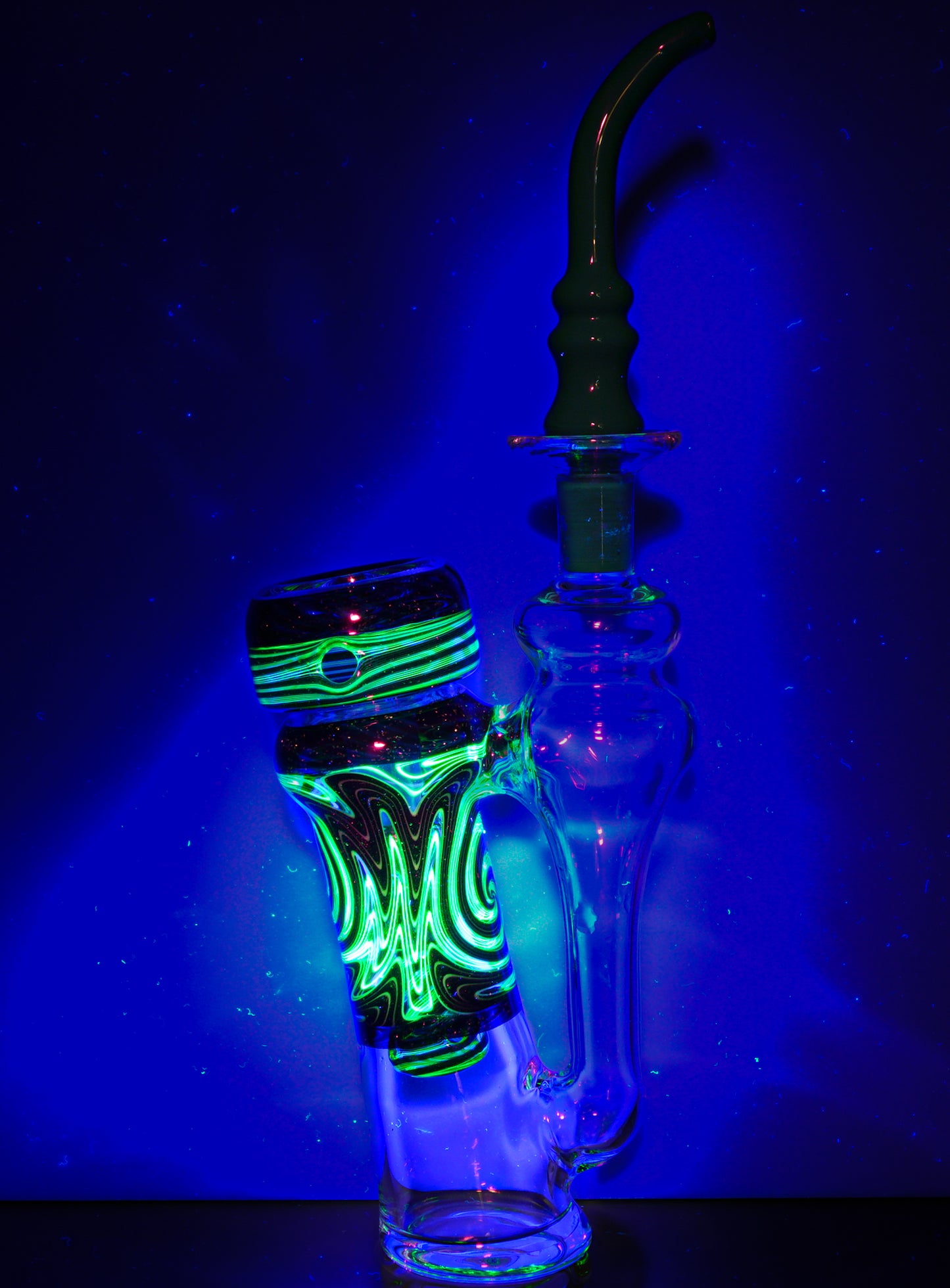 Black and White Crushed Opal Re-Lock + Mouthpiece + Slide + Plug