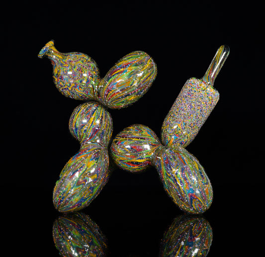 Crushed Opal UV 10 Strip Tech Balloon Dog + Removable Tail