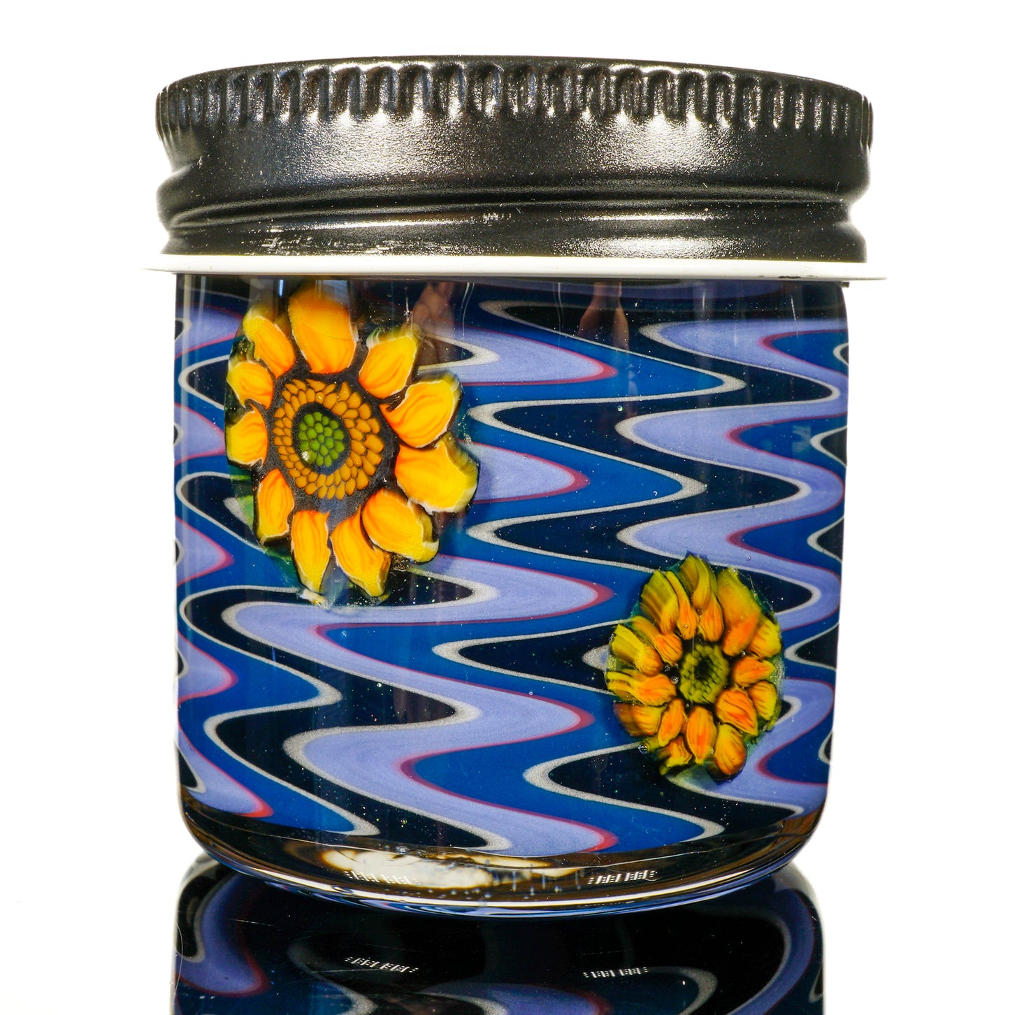 Hawk and Sunflower Baller Jar