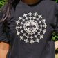 Black and Gold Fleur De Lis Mandala T-Shirt