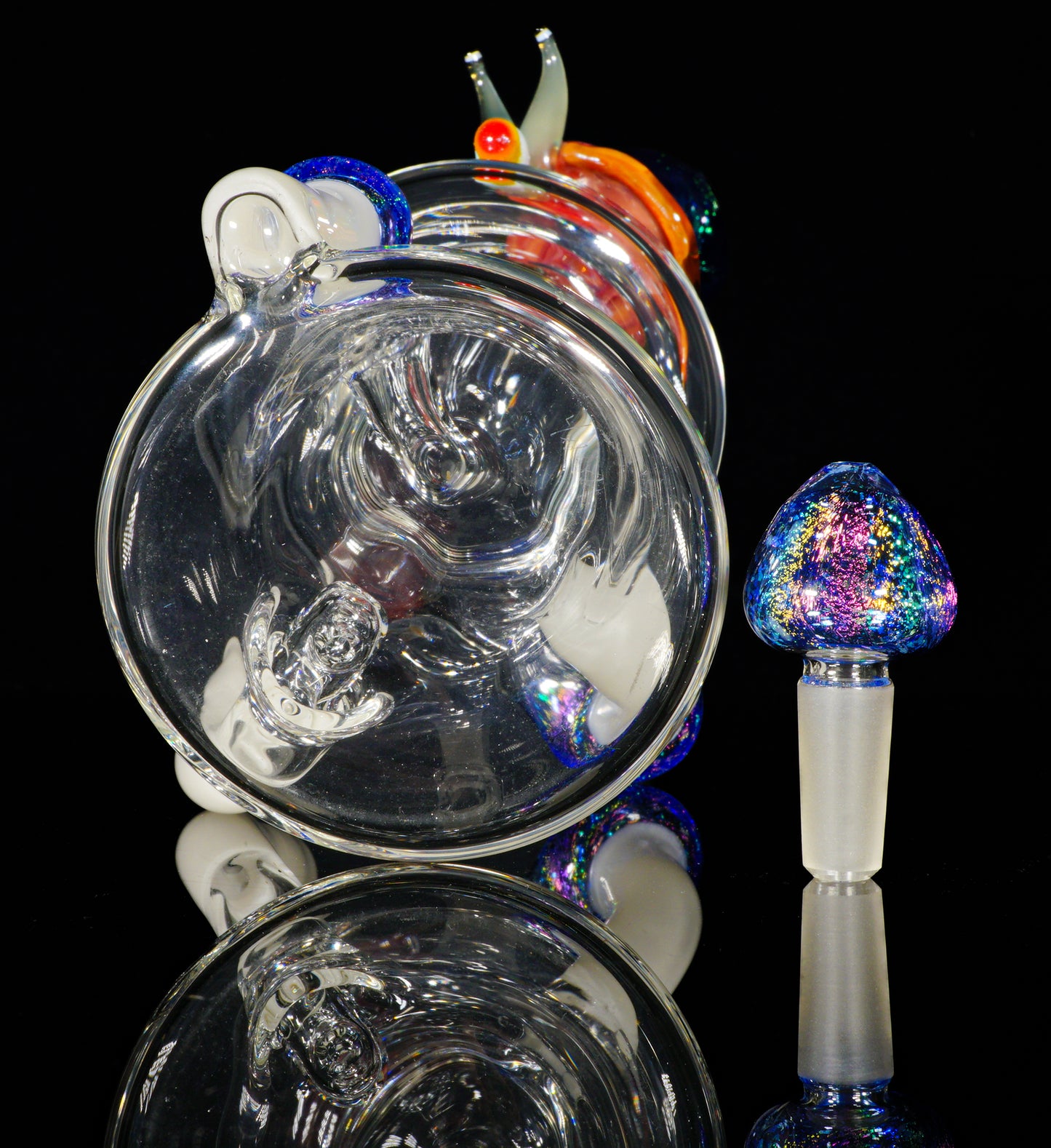 Doobie Snail Dichro Shroom-Cycler + Bubble Cap / Plug