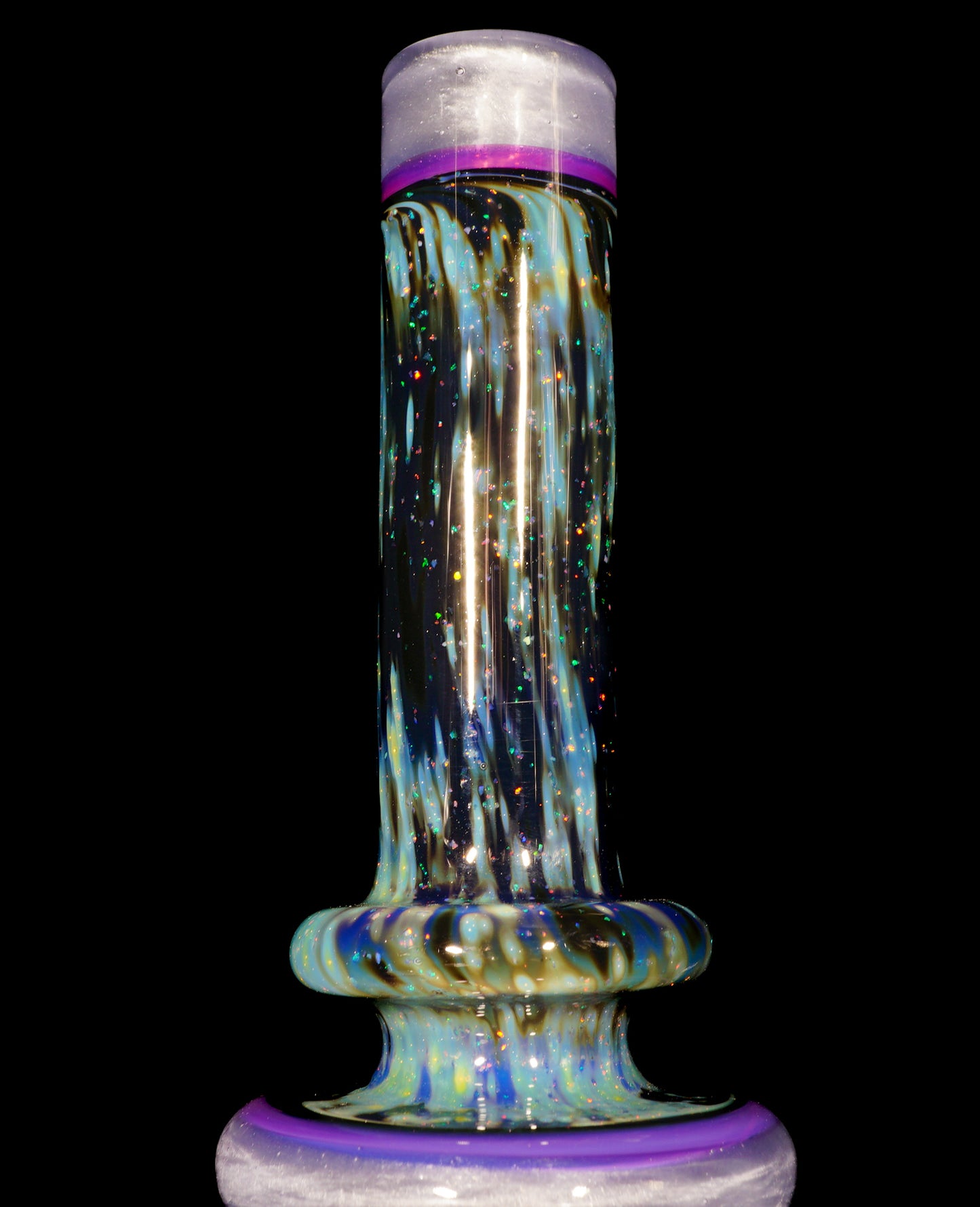Heisenberg over UV Blue Satin Crushed Opal Space and Milli Tube