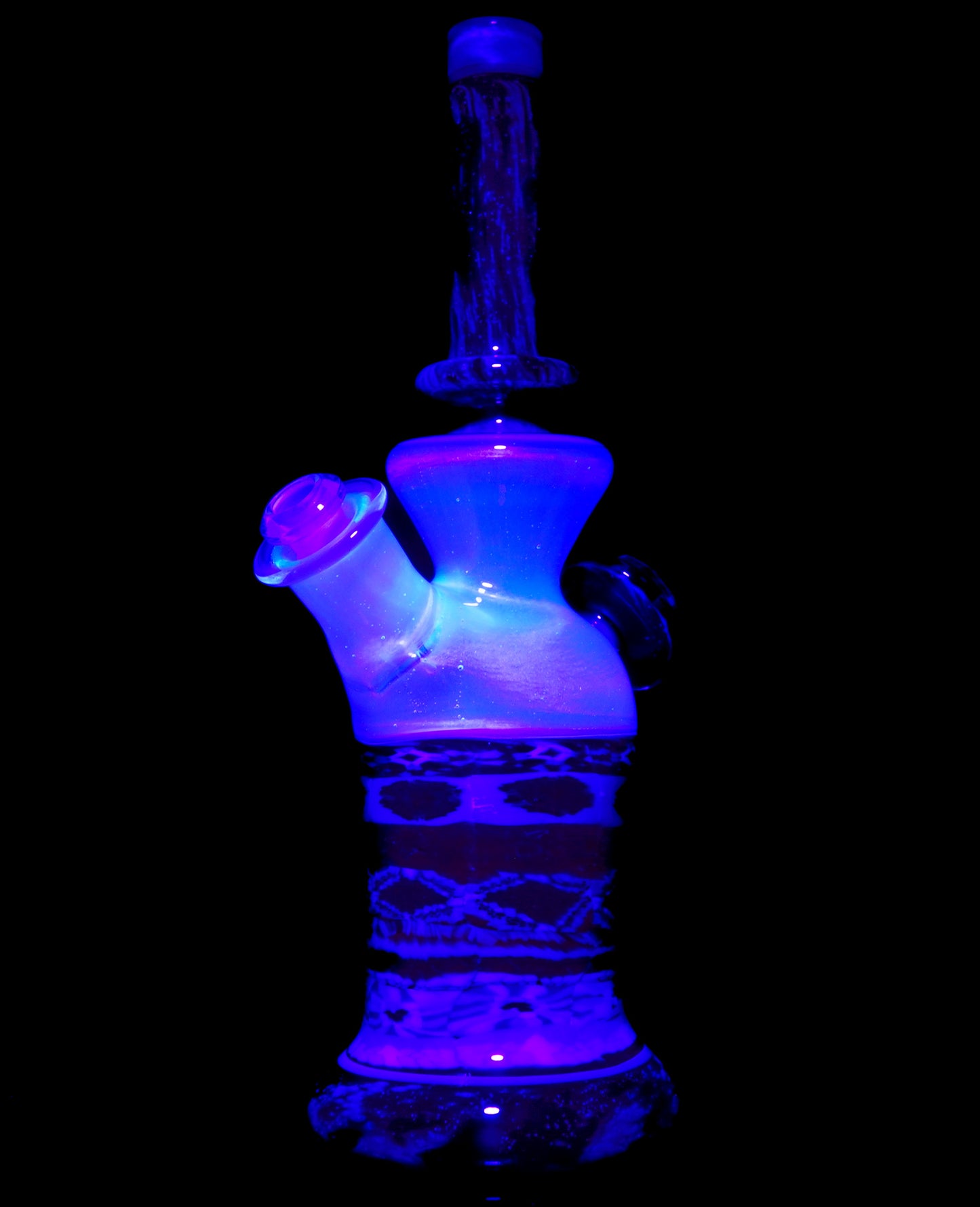 Heisenberg over UV Blue Satin Crushed Opal Space and Milli Tube