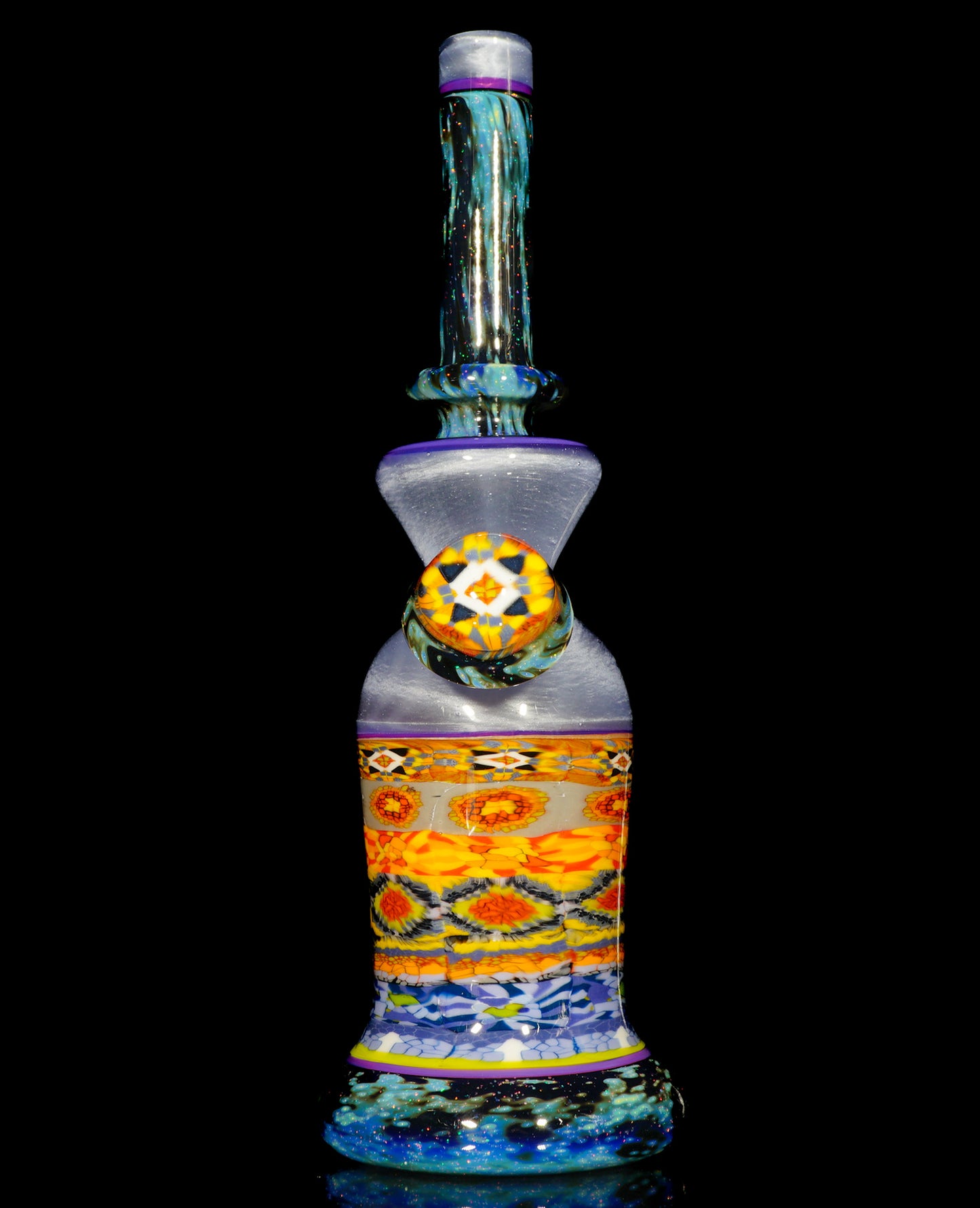 Heisenberg over UV Blue Satin Crushed Opal Space and Milli Tube