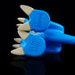 Blue Open Mouth Raptor Vinyl Toy