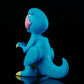 Blue Open Mouth Raptor Vinyl Toy