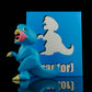 Blue Open Mouth Raptor Vinyl Toy