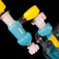 Canary and Aqua Azul Reactor Beaker + Ash Catcher + Slide