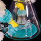 Canary and Aqua Azul Reactor Beaker + Ash Catcher + Slide