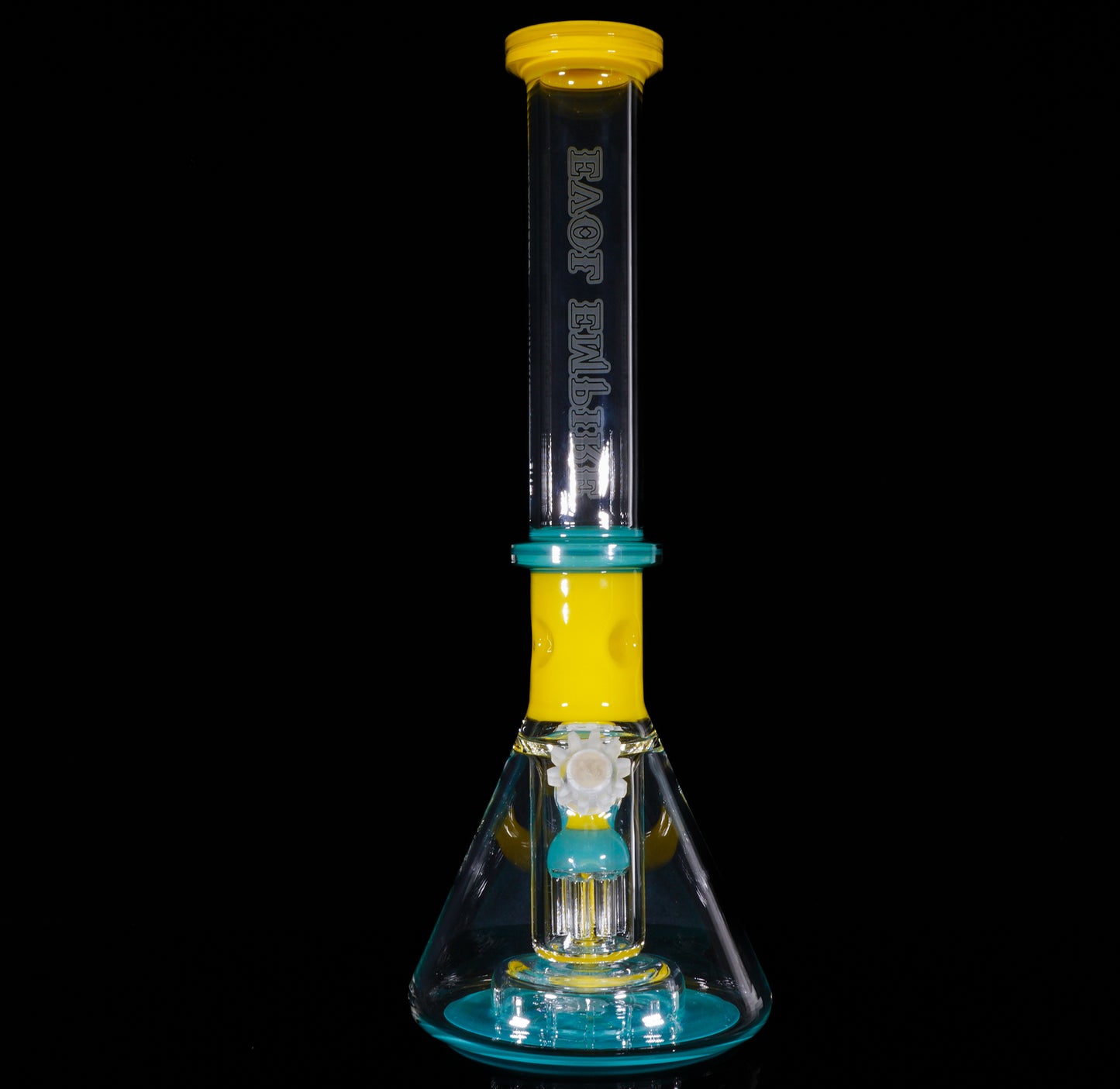Canary and Aqua Azul Reactor Beaker + Ash Catcher + Slide