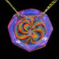 Faceted Royal Jelly Rainbow Retti Opal Pendant no.5