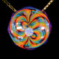 Faceted Royal Jelly Rainbow Retti Opal Pendant no.5