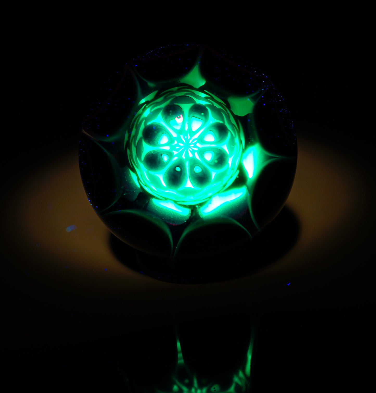 Galaxy and Aqua Dotstack Full Spectrum Medium Slurper Marble