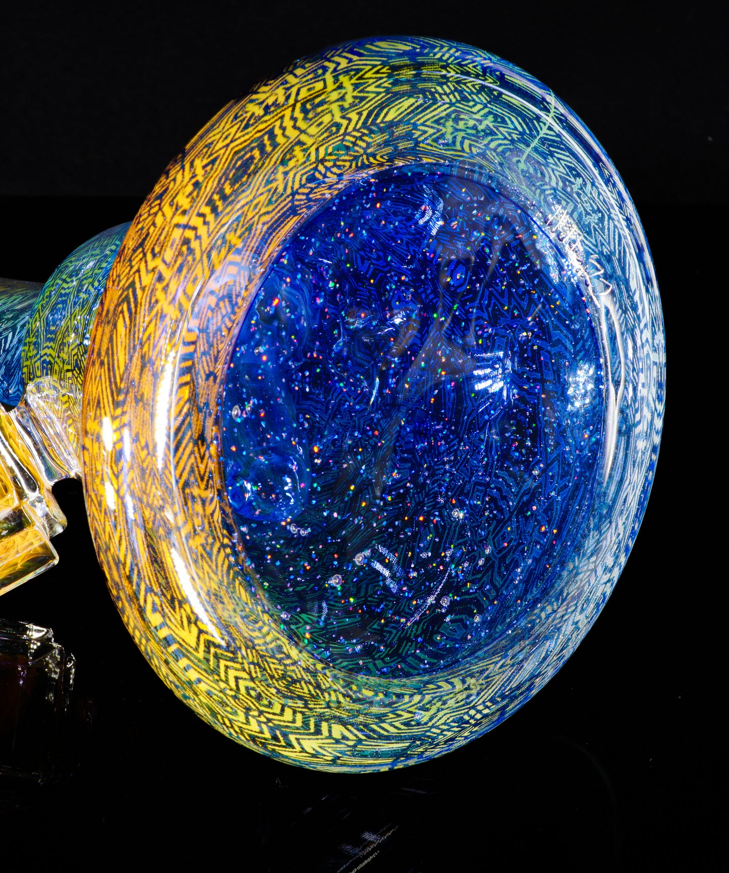 Fume and Crushed Opal Extruded Cube Tube