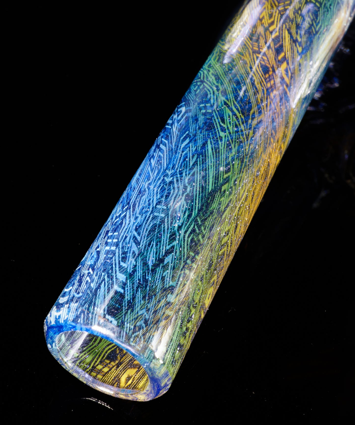 Fume and Crushed Opal Extruded Cube Tube