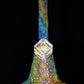 Fume and Crushed Opal Extruded Cube Tube