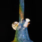 Fume and Crushed Opal Extruded Cube Tube