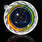 Rainbow Wigwag Zanfirico Stack UV Crushed Opal Heliosphere + Bubble Cap