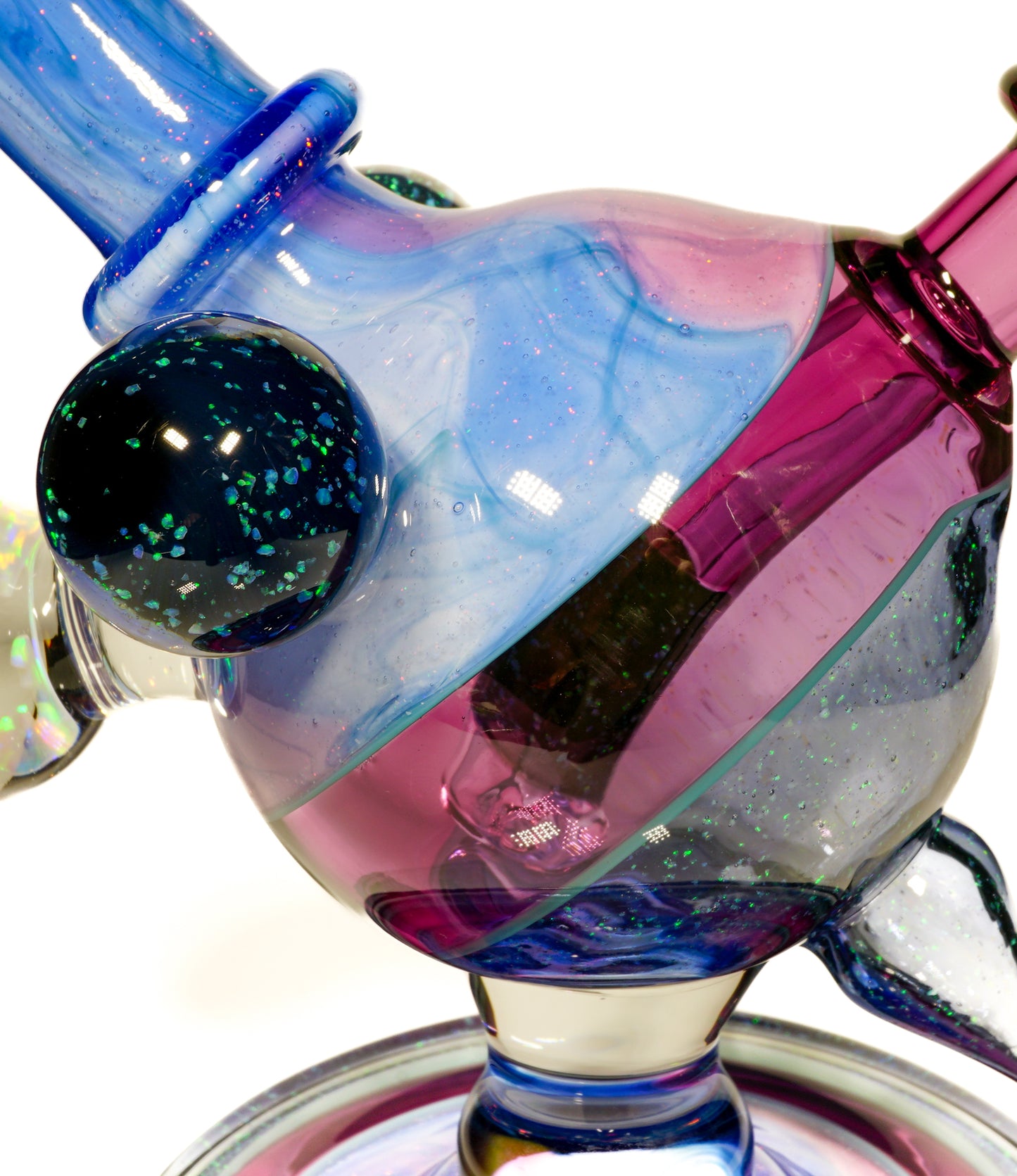 Crushed Opal UV Scribble Tech Heliosphere + Bubble Cap