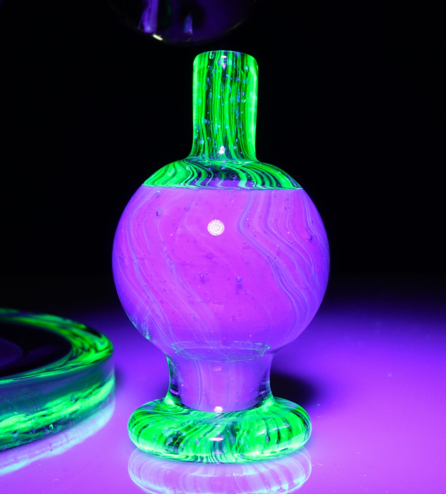 Crushed Opal UV Scribble Tech Heliosphere + Bubble Cap