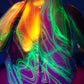 Crushed Opal Rainbow UV Scribble Ganesha