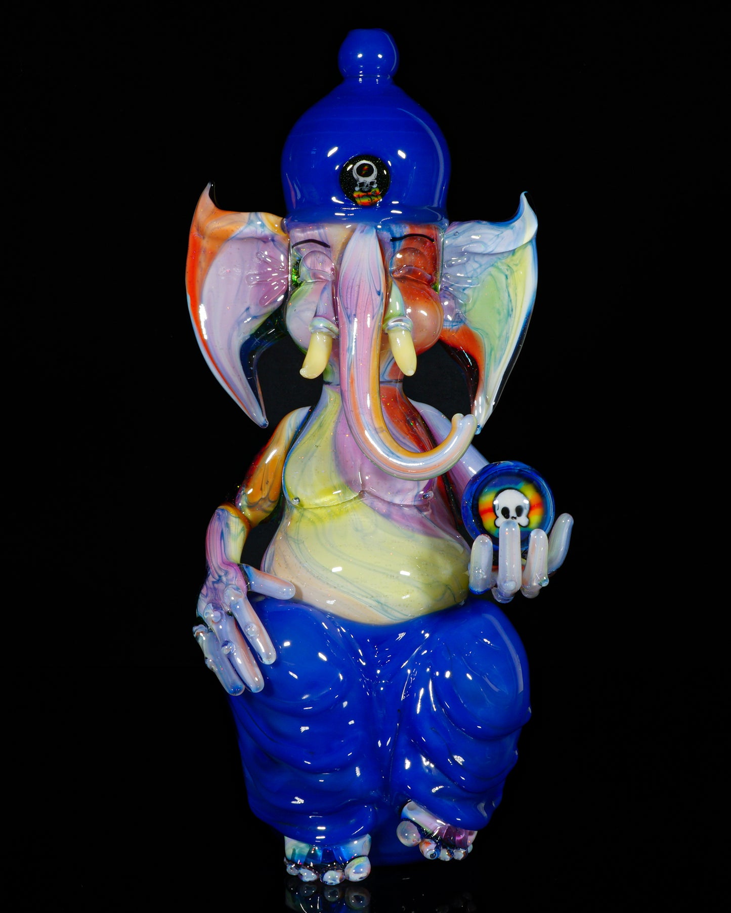 Crushed Opal Rainbow UV Scribble Ganesha