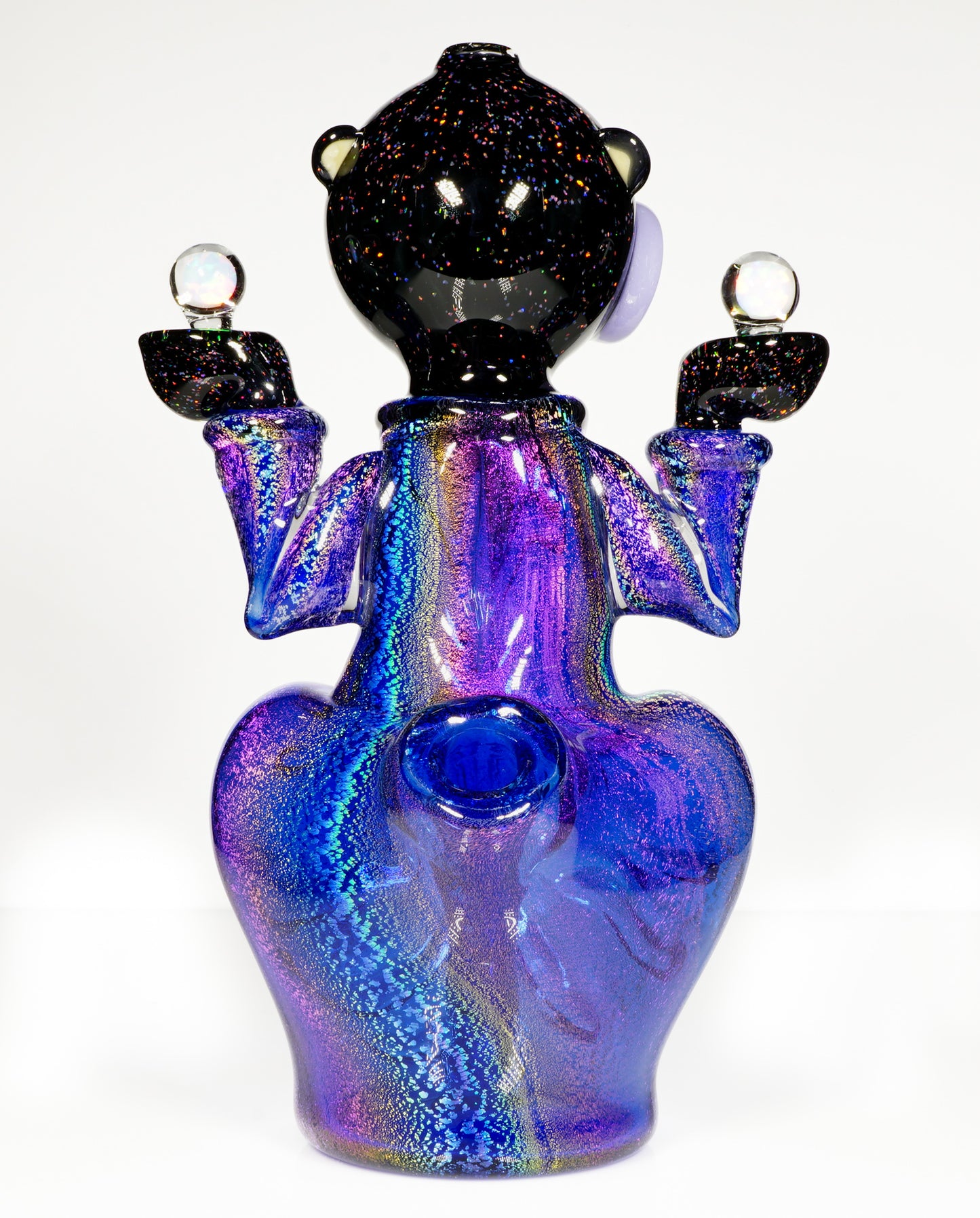 Crushed Opal and Dichro Heady Teddy Buddha